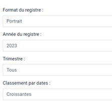 Registre des mandats électronique